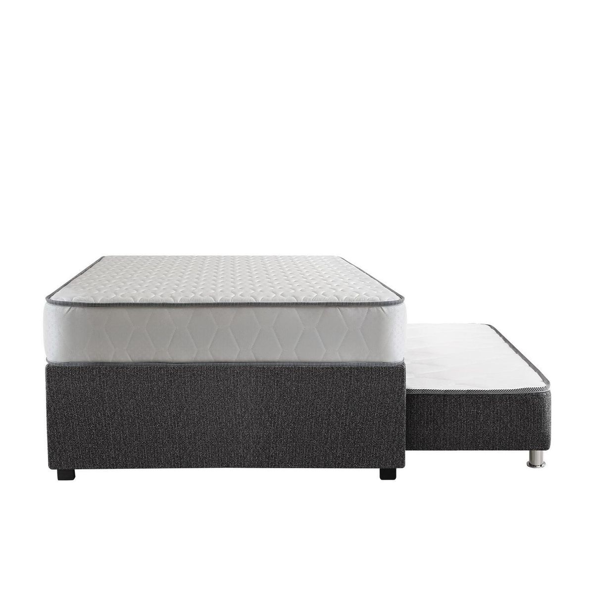 FORLI - Cama Diván Elegant Forli 1.5 Plazas + Colchón + Almohada Silicona
