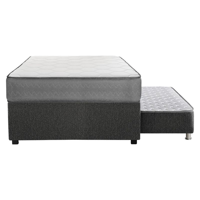 FORLI - Cama Diván Polaris 1.5 Plazas + Colchón + Almohada + Protector