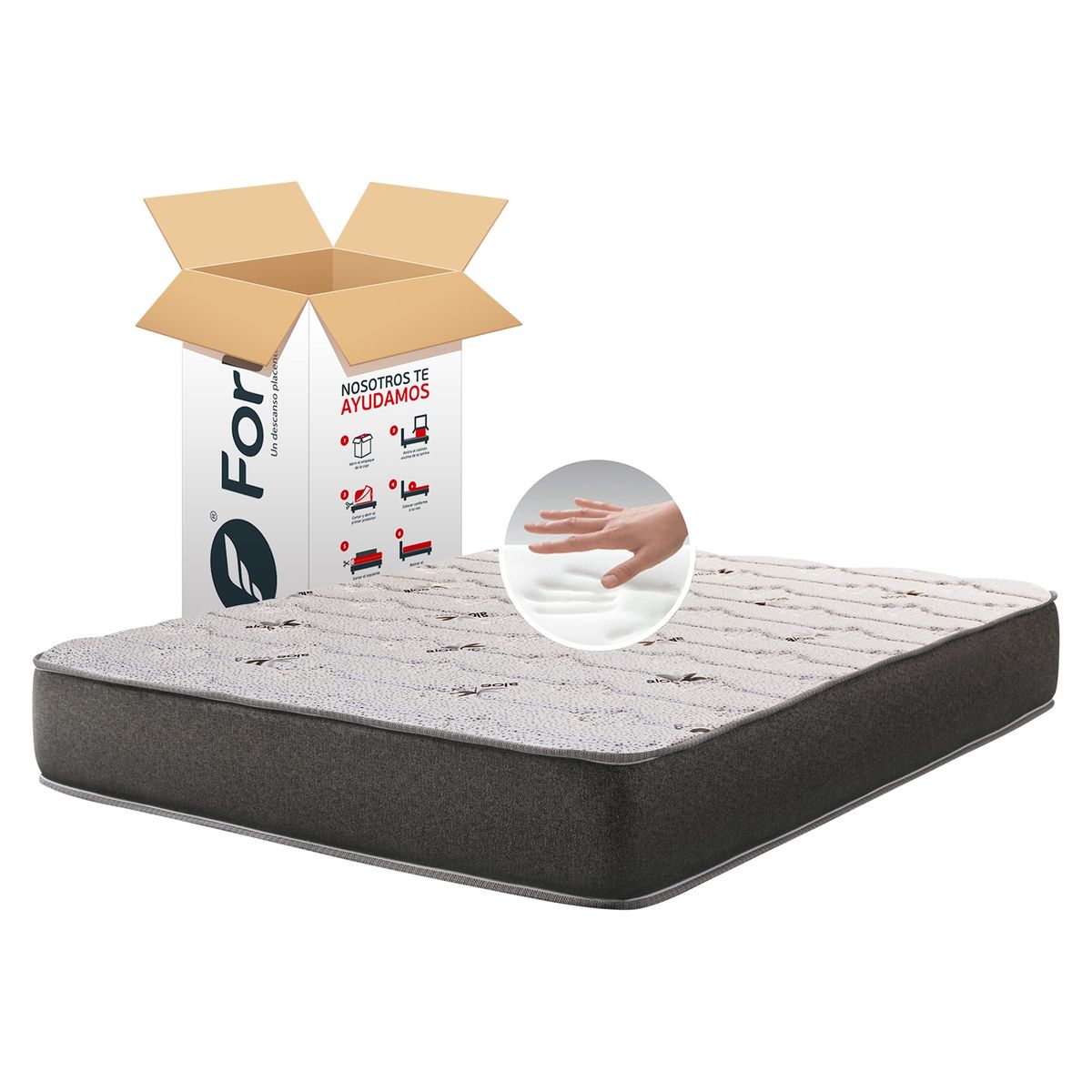 FORLI - Matress In Box Memory Foam Forli 2 Plazas Forli