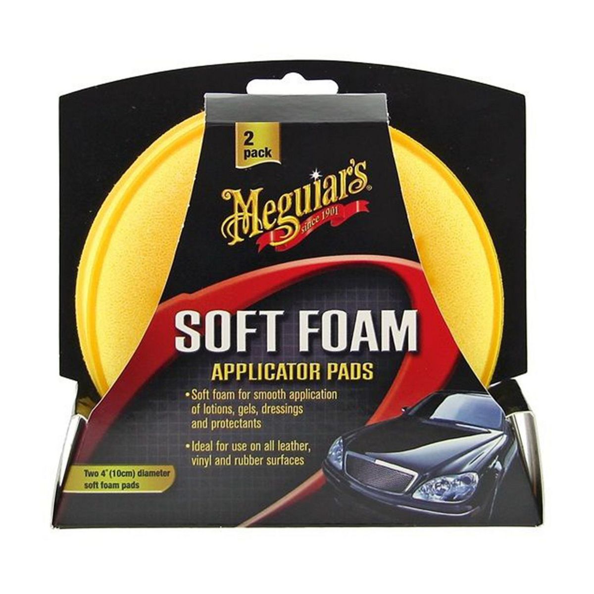 MEGUIARS - Aplicador Poliespuma para Auto Pack x2Unidades