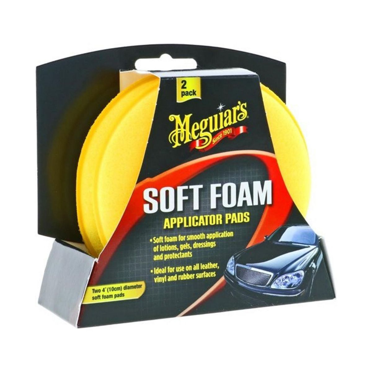 MEGUIARS - Aplicador Poliespuma para Auto Pack x2Unidades
