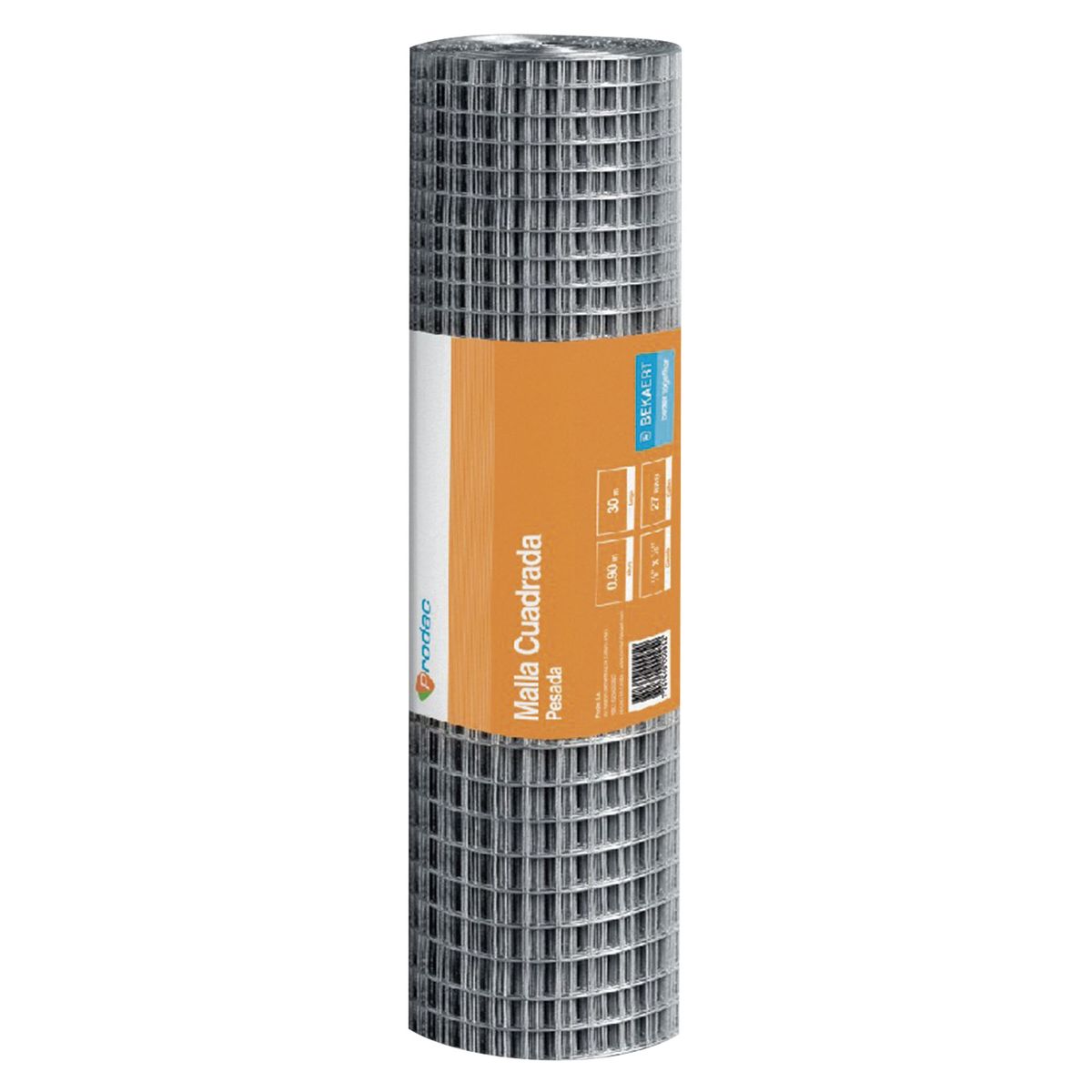 Malla Cuadrada Galvanizada 1/4'' 0.9x30m Pesada por Rollo, marca PRODAC - Foto Principal