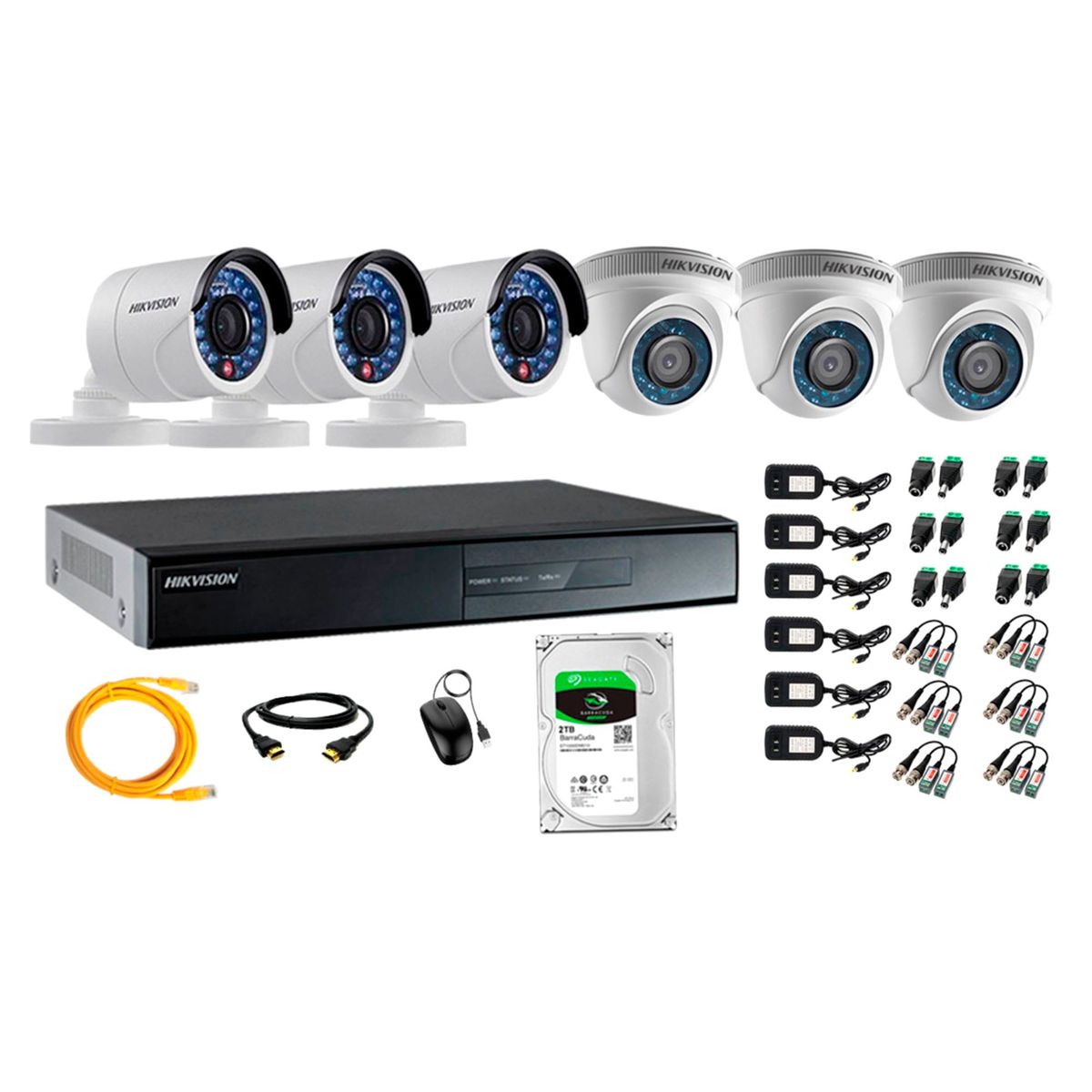 Kit 6 Cámaras de Seguridad HD 720p 2TB Vigilancia + Kit de Herramientas Gratis, marca Hikvision - Foto 2
