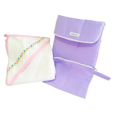 Pack Toalla + Cambiador de Paal Lila