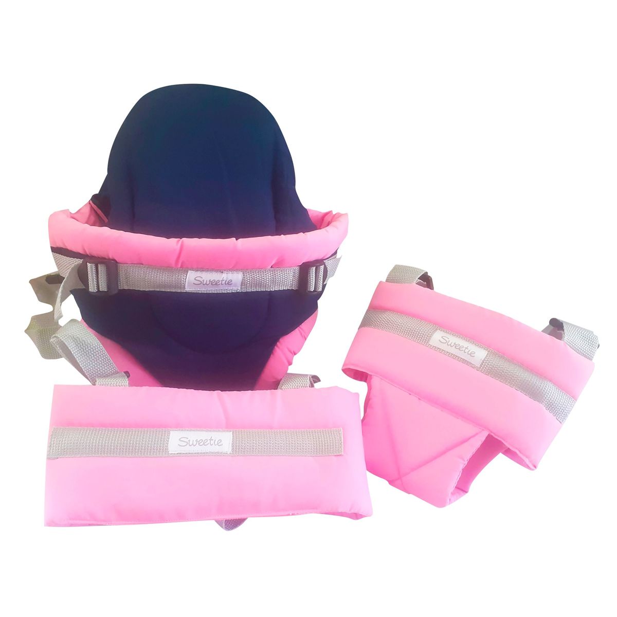 SWEETIE - Pack Canguro Rosado + Caminador Rosado + Arnés Rosado