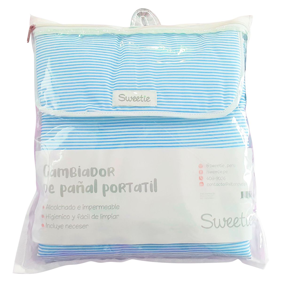 SWEETIE - Cambiador de Pañal Portátil Celeste
