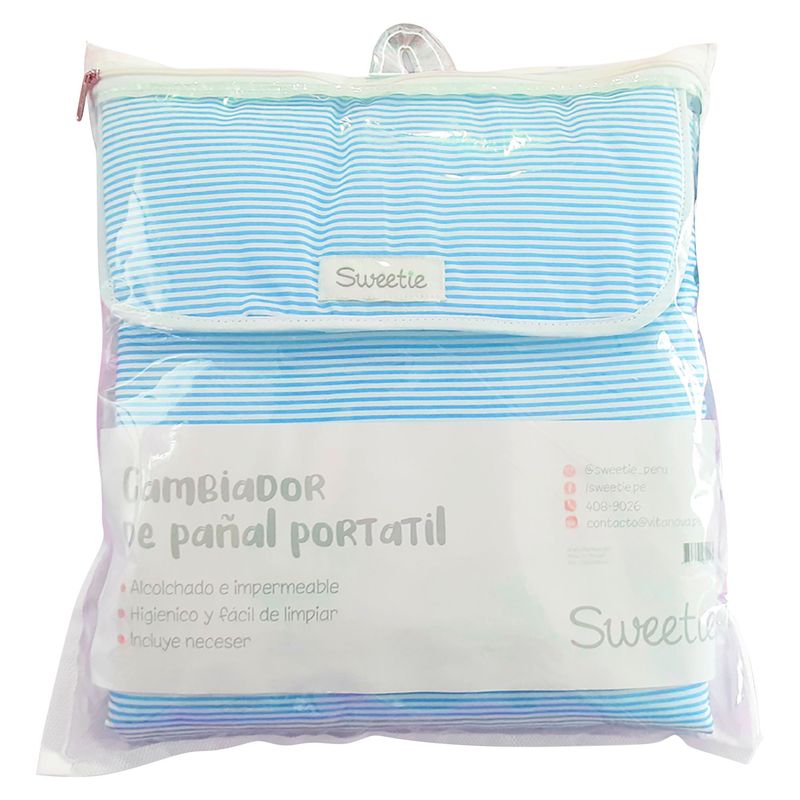 SWEETIE - Cambiador de Pañal Portátil Celeste