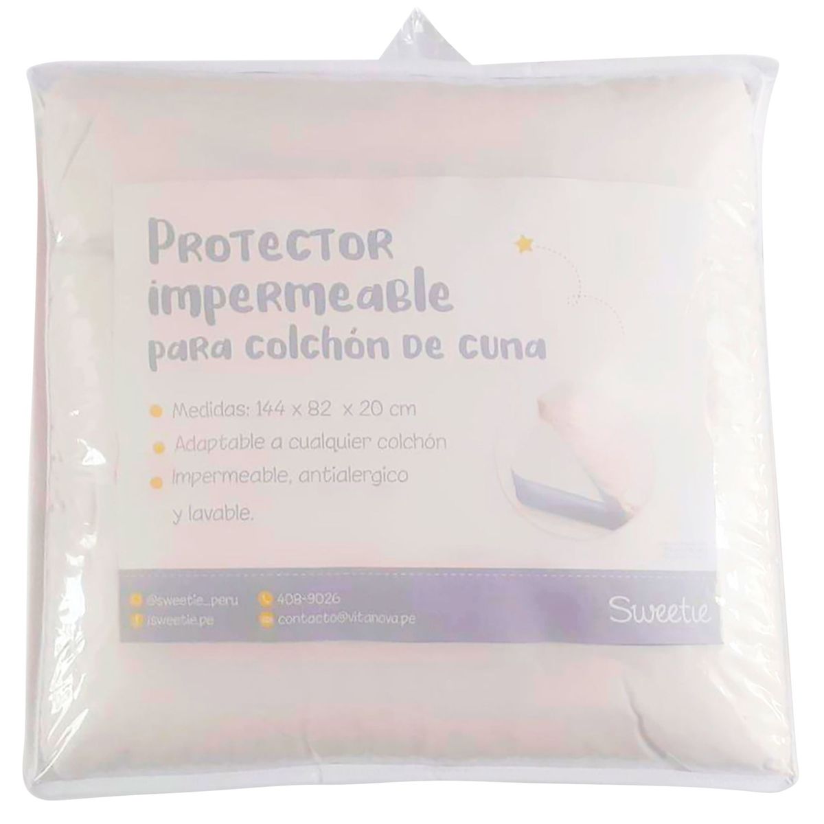 SWEETIE - Protector de Colchón Cuna Impermeable