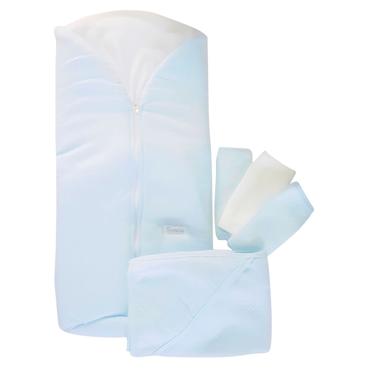 SWEETIE - Pack Sleeping + Pack de Babitas Niño + Colchita Wafer Celeste