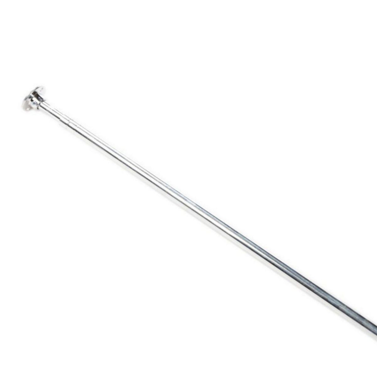 GENERICO - Barra para Cortina de Ducha de Fierro Plateado 1.50m