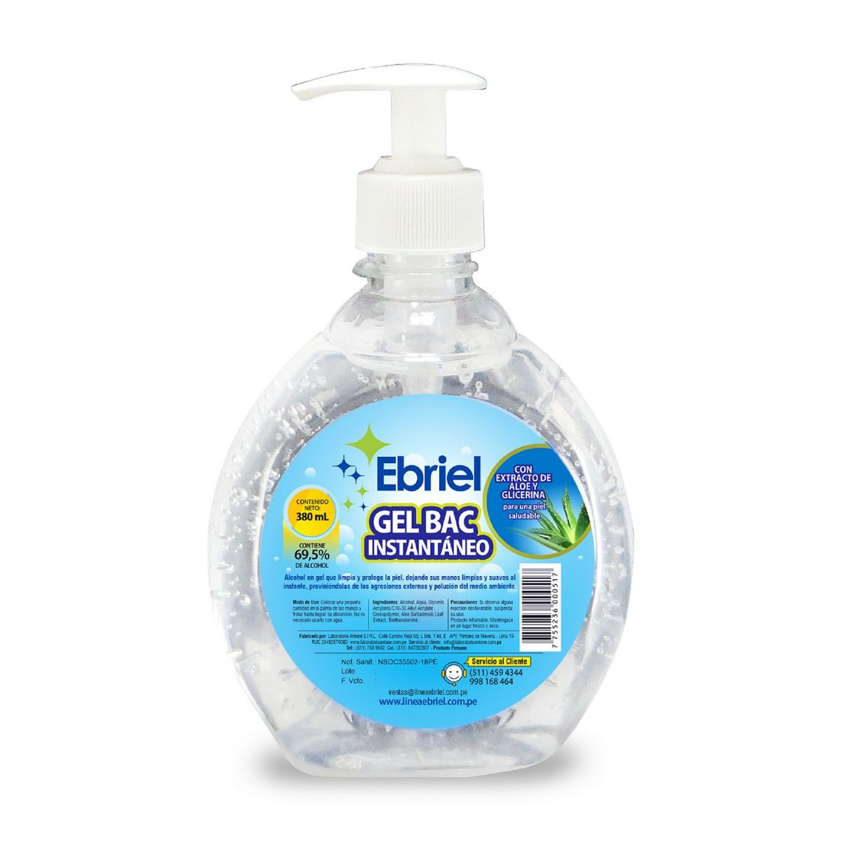 EBRIEL - Gel Antibacterial 380 ml