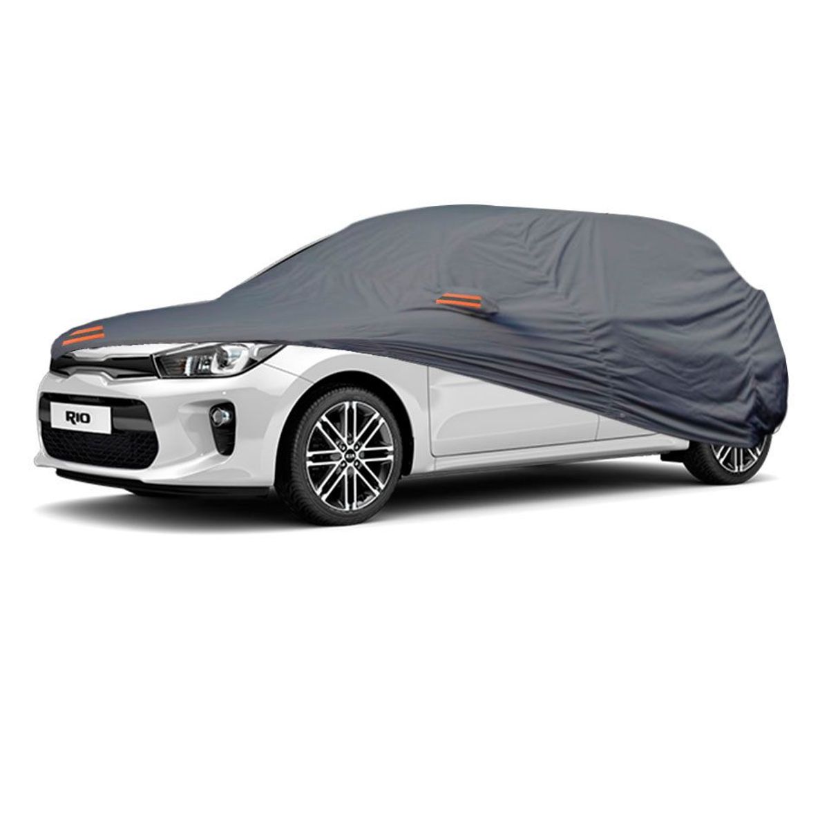 TECGO - Cobertor Funda Para Auto Kia Rio Hatchback Gris