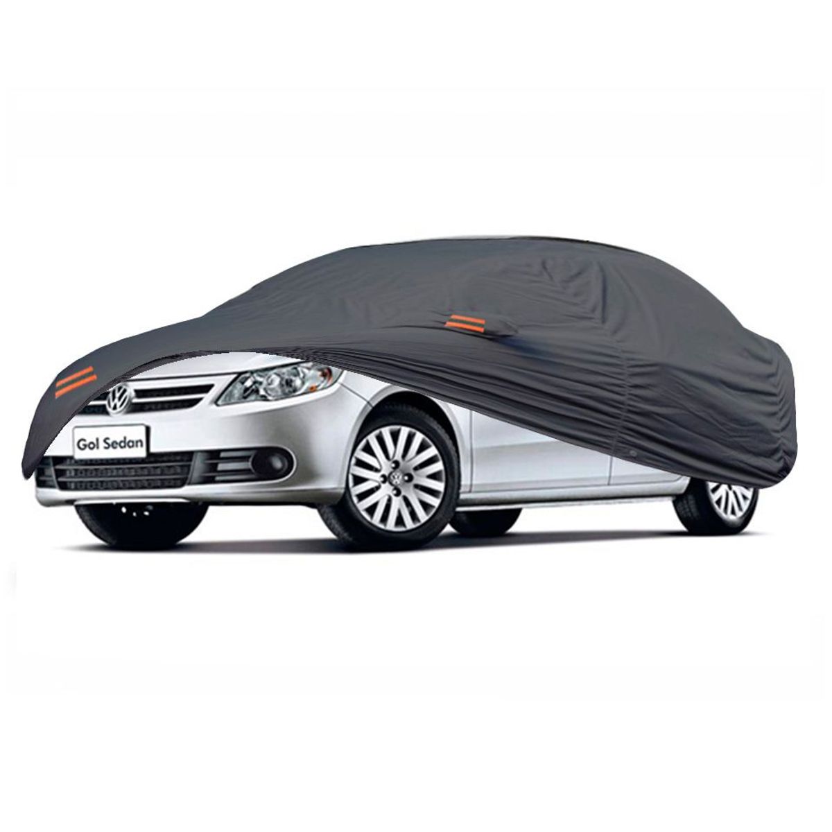 TECGO - Cobertor Funda Para Auto Volkswagen Gol Sedan Gris