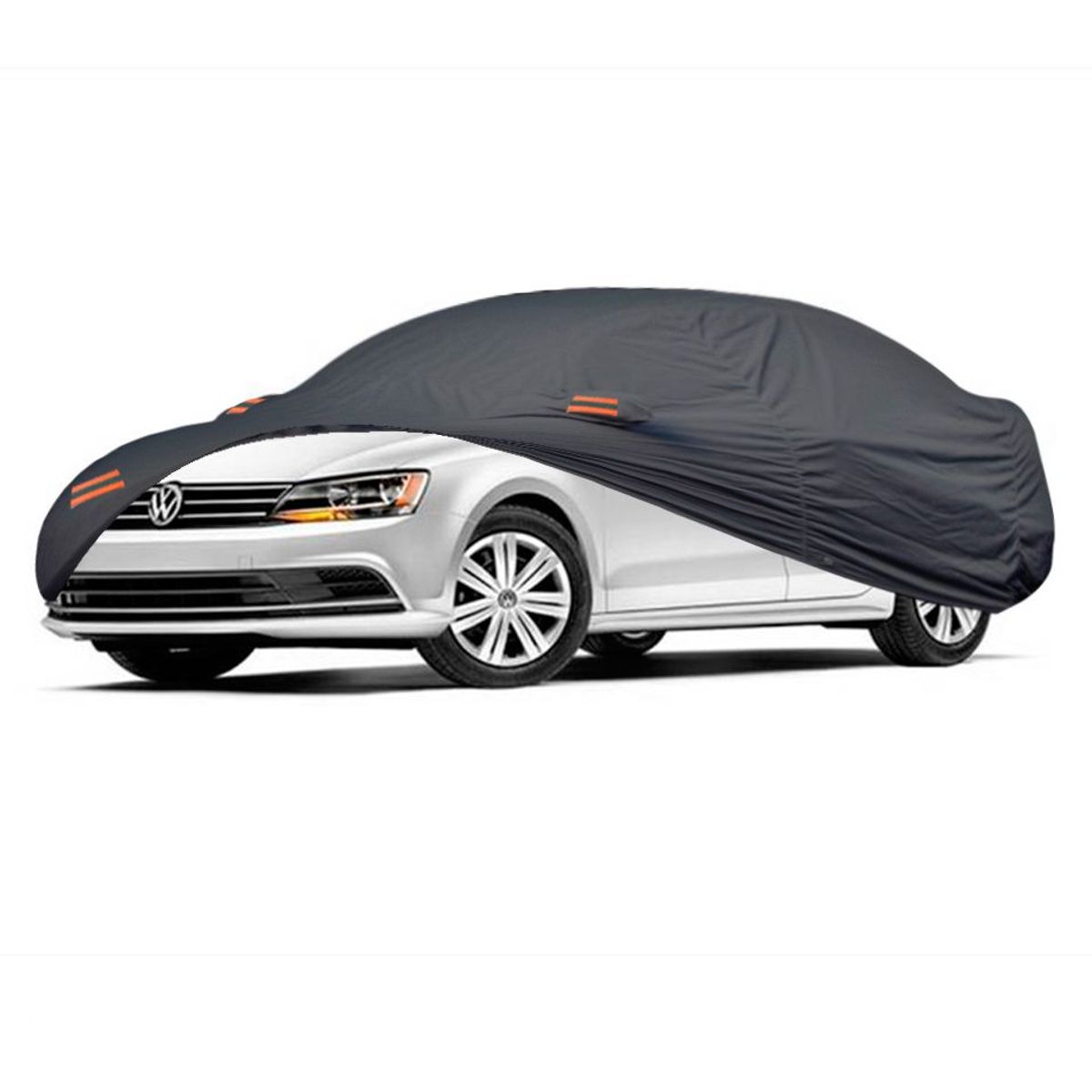 TECGO - Cobertor Funda Para Auto Volkswagen Jetta Sedan Gris