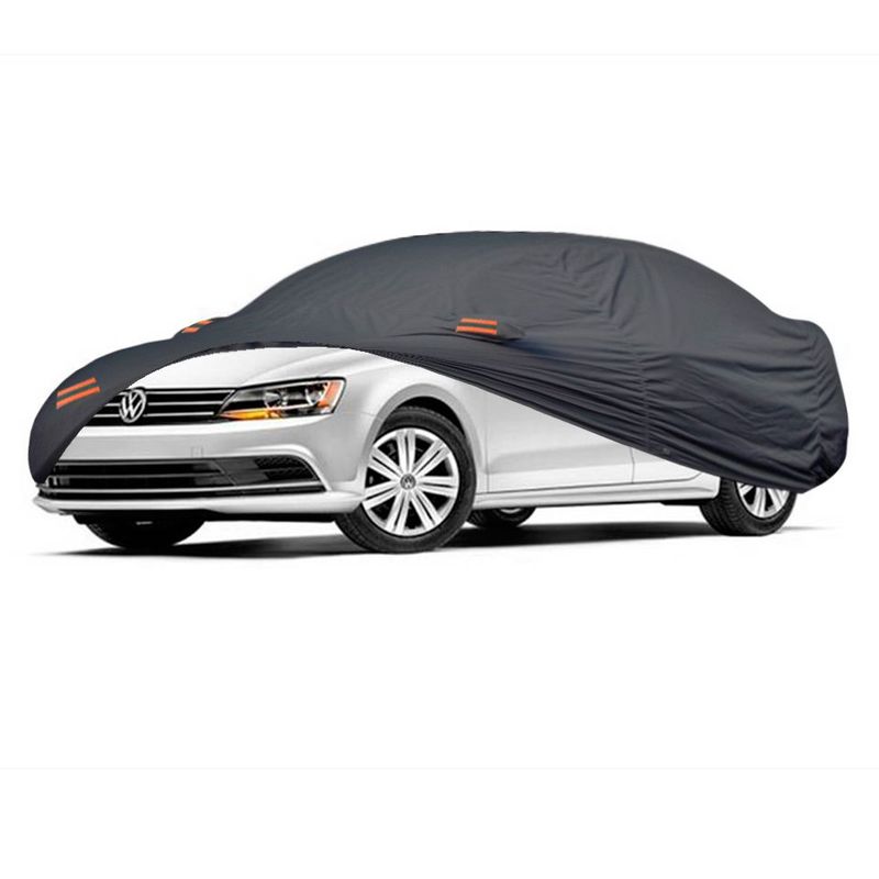 TECGO - Cobertor Funda Para Auto Volkswagen Jetta Sedan Gris