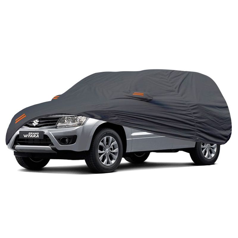 TECGO - Cobertor Funda Para Auto Suzuki Grand Vitara 4 Puertas Gris