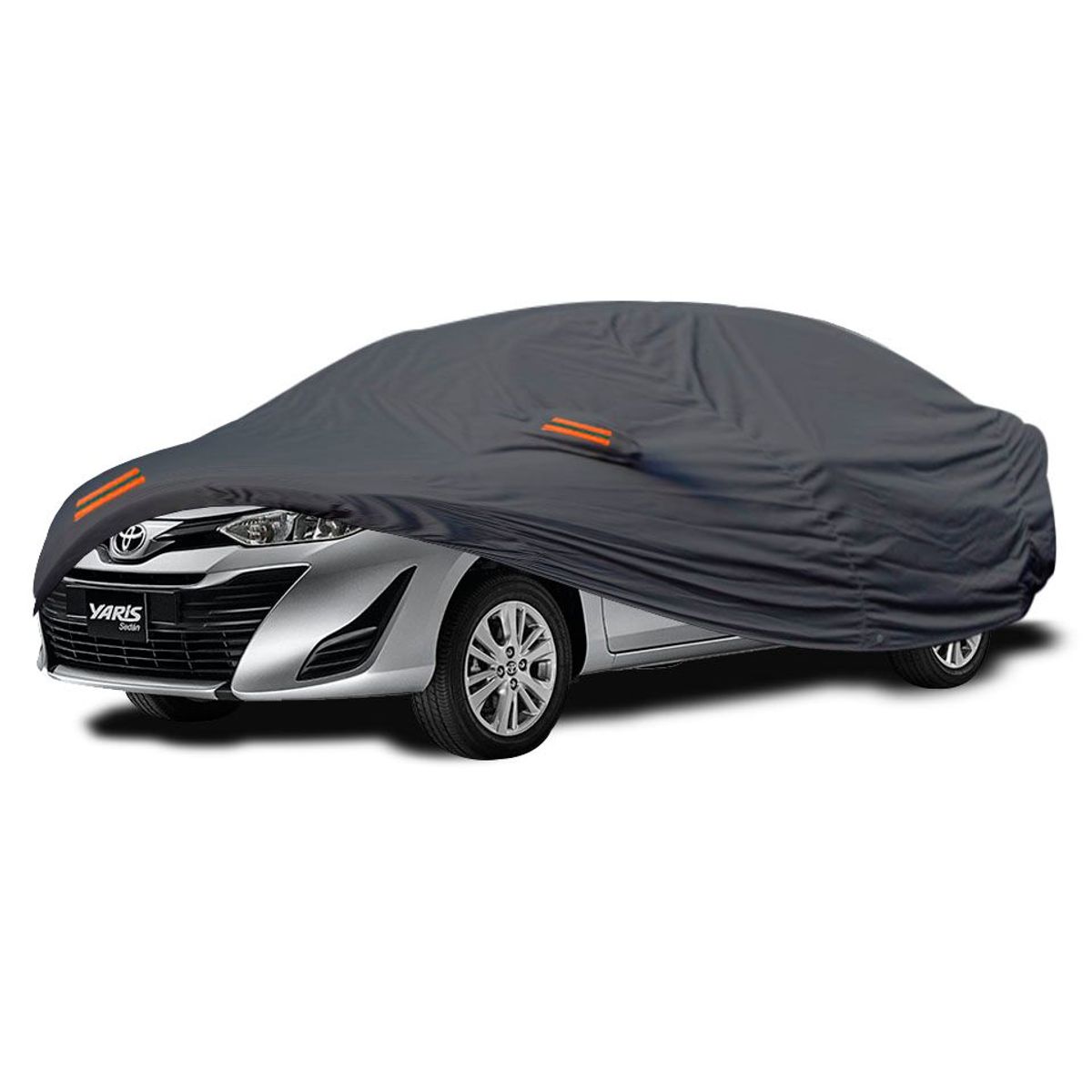 TECGO - Cobertor para Auto Toyota Yaris Sedan 2015 al 2019 Gris