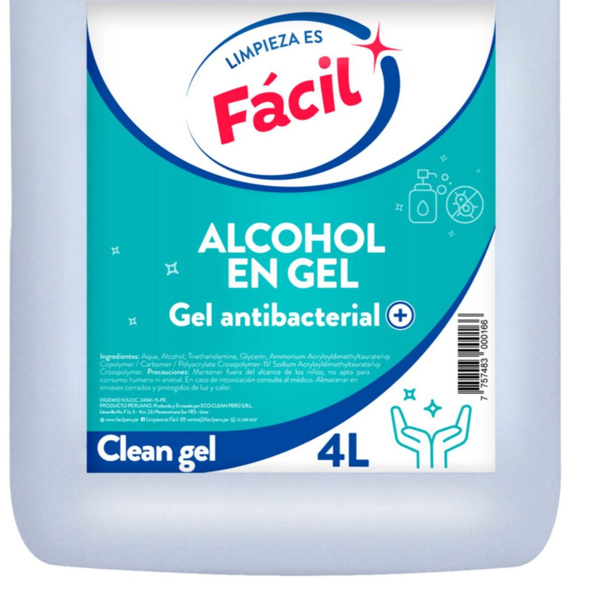 GENERICO - Alcohol Gel Facil 1Gl