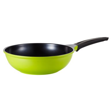 Wok con Mango 28cm Verde Pistacho