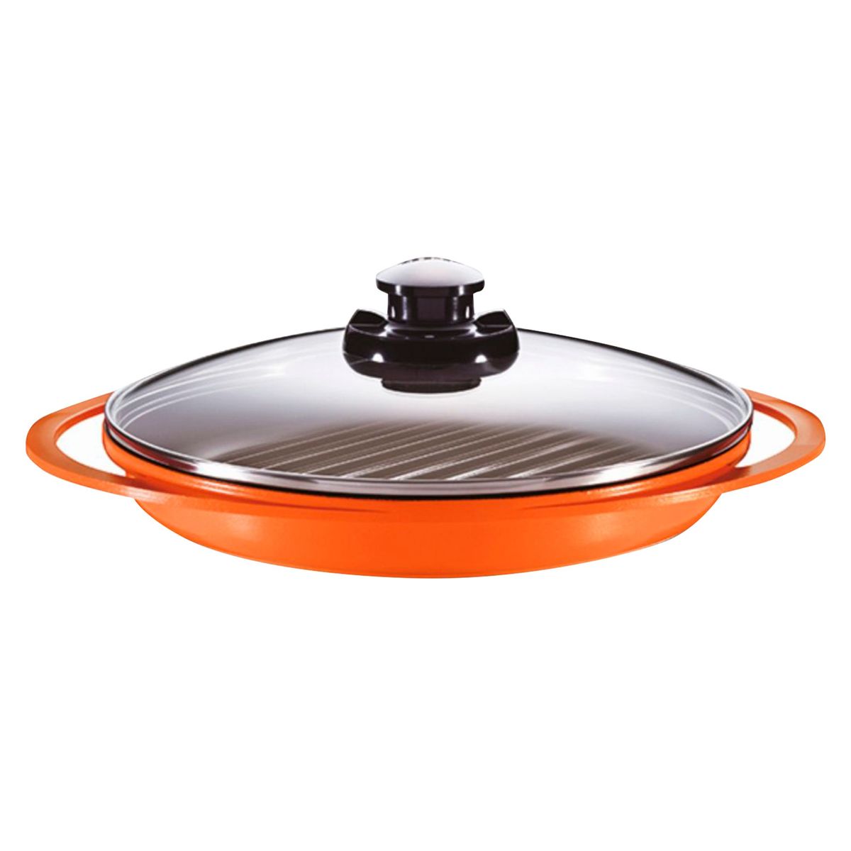 ROICHEN - Grill con Tapa 26cm Naranja
