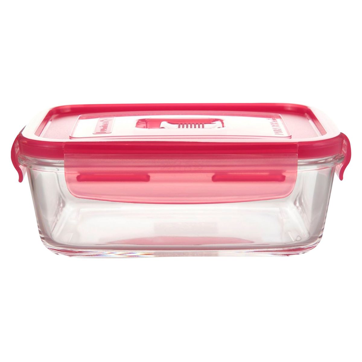 LUMINARC - Táper Hermético Rectangular 0.38L con Tapa Rosado