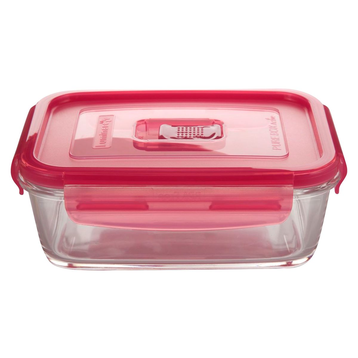 LUMINARC - Táper Hermetico Recta 0.82L Tapa Rosada