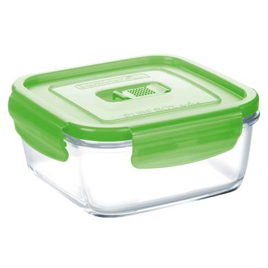 Hermtico Cuadrado 1.22L con Tapa Verde
