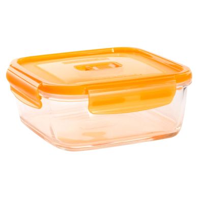 Hermtico Cuadrado 1.22L con Tapa Naranja