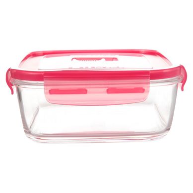 Hermtico Cuadrado 1.22L con Tapa Rosado
