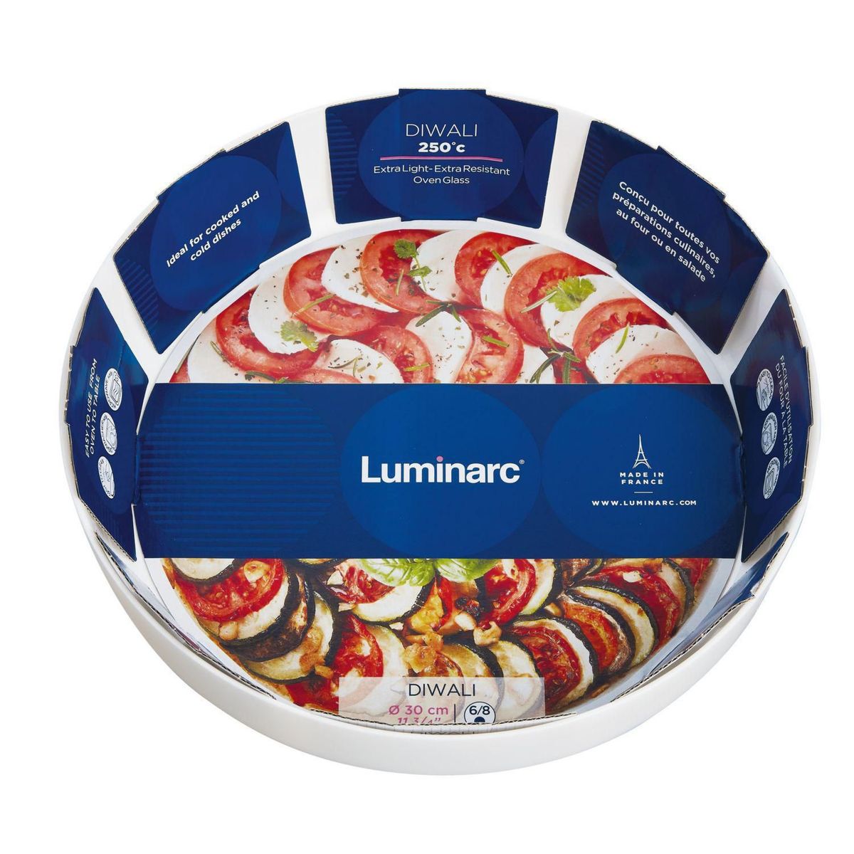 LUMINARC - Fuente Redonda Servir 30cm Diwali