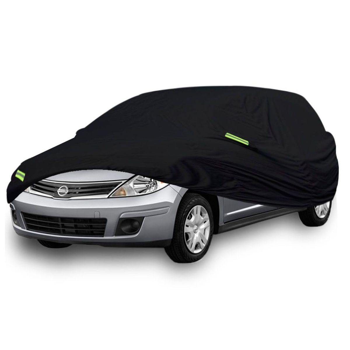 TECGO - Cobertor Funda Para Auto Nissan Tiida Hatchback Negro