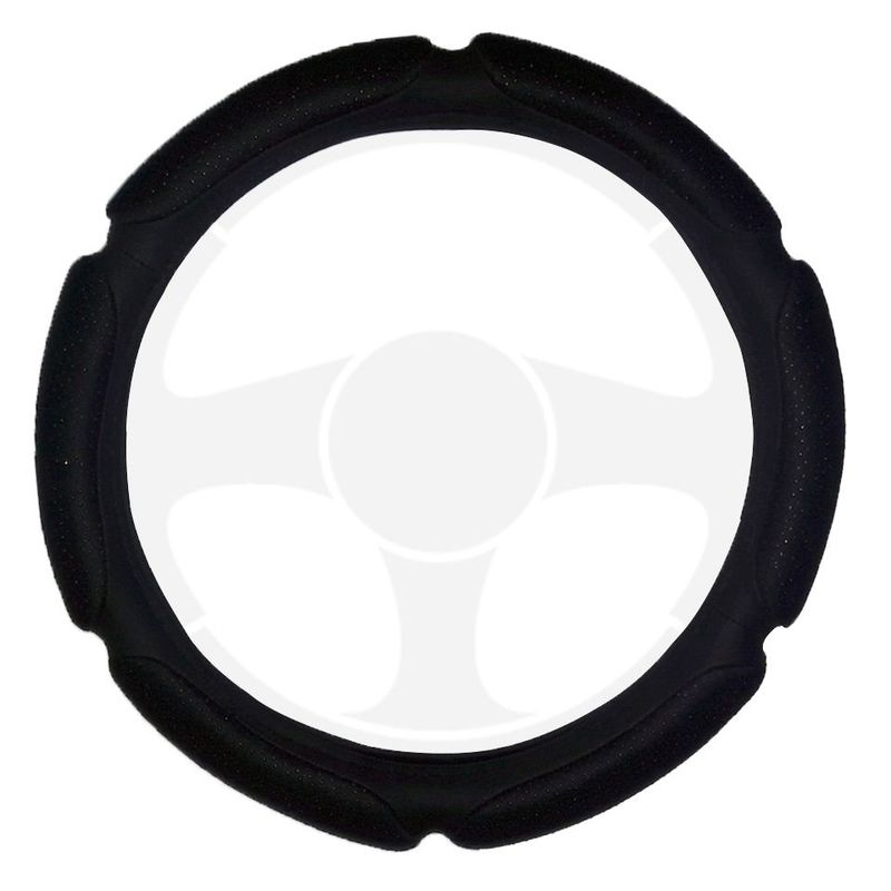 TECGO - Funda Cubre Volante Para Auto Tecgo Acolchado Negro