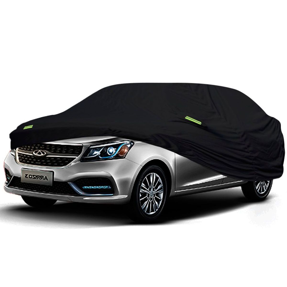 TECGO - Cobertor Funda Para Auto Chery New Arrizo 3 Negro