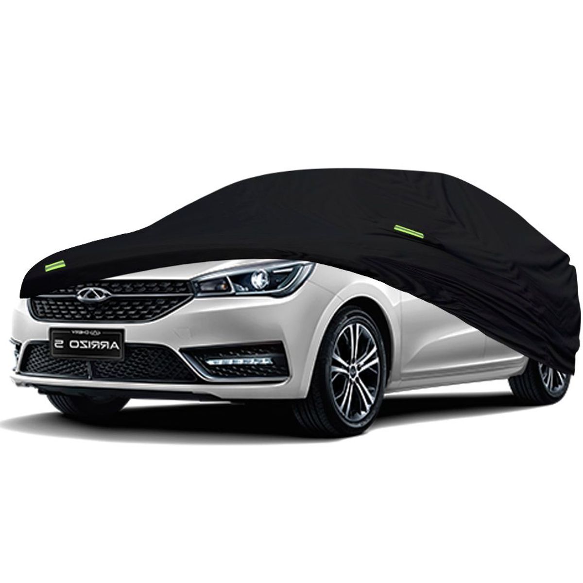 TECGO - Cobertor Funda Para Auto Chery New Arrizo 5 Negro