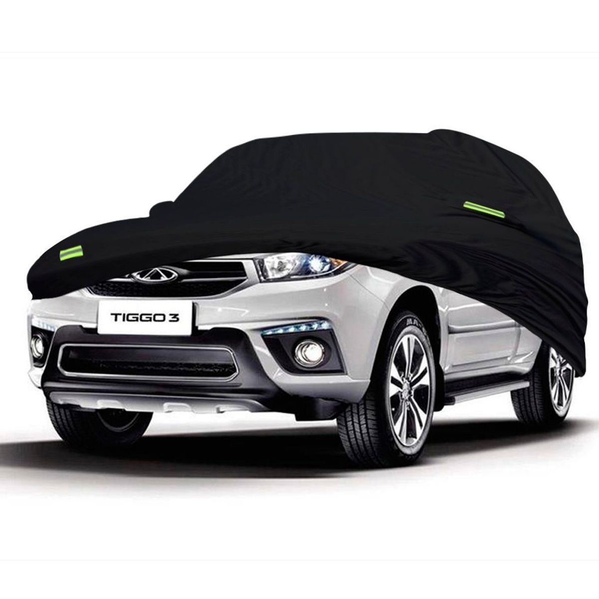 TECGO - Cobertor Funda Para Auto Chery New Tiggo 3 Negro