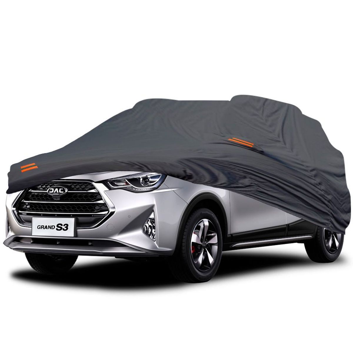 TECGO - Cobertor Funda Para Auto JAC Grand S3 Gris