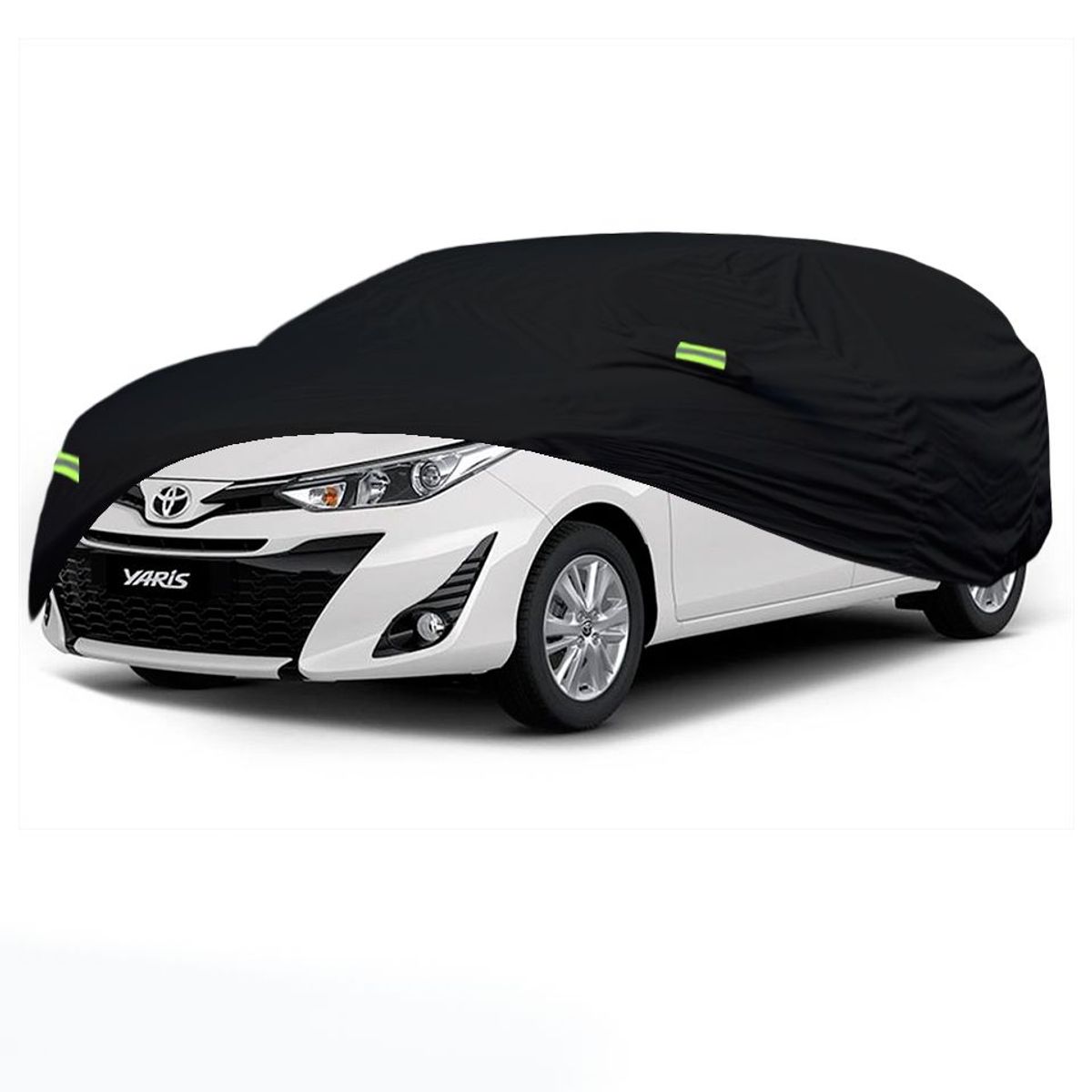 TECGO - Cobertor Funda Para Auto Toyota Yaris Hatchback Negro