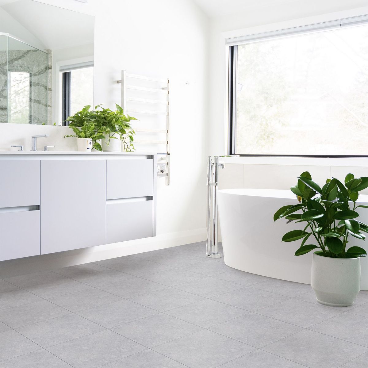 SAN LORENZO - Cerámica Gris 46x46 Rústicas Brillante 2.08 m2