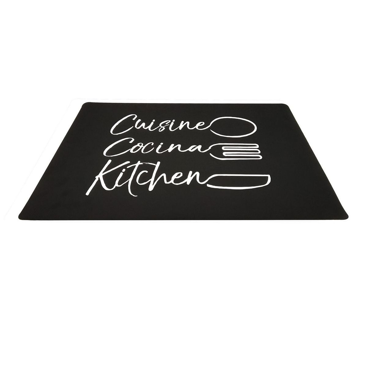 JUST HOME COLLECTION - Individual PVC Letra Negro