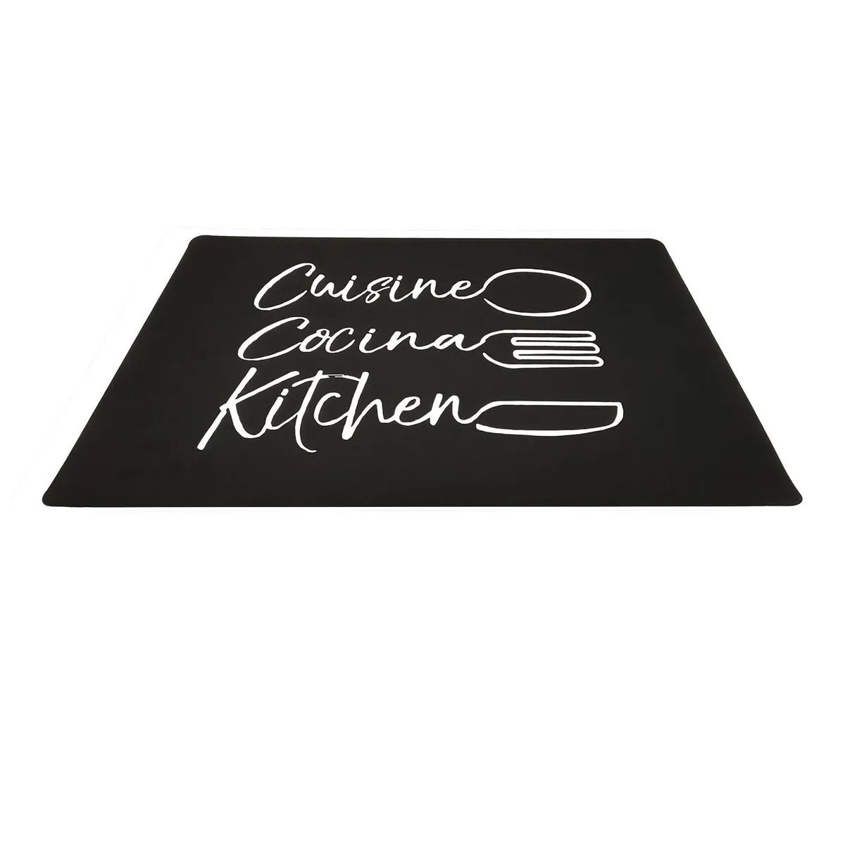 JUST HOME COLLECTION - Individual PVC Letra Negro