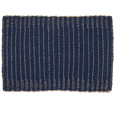 Individual Papel Tejido Azul