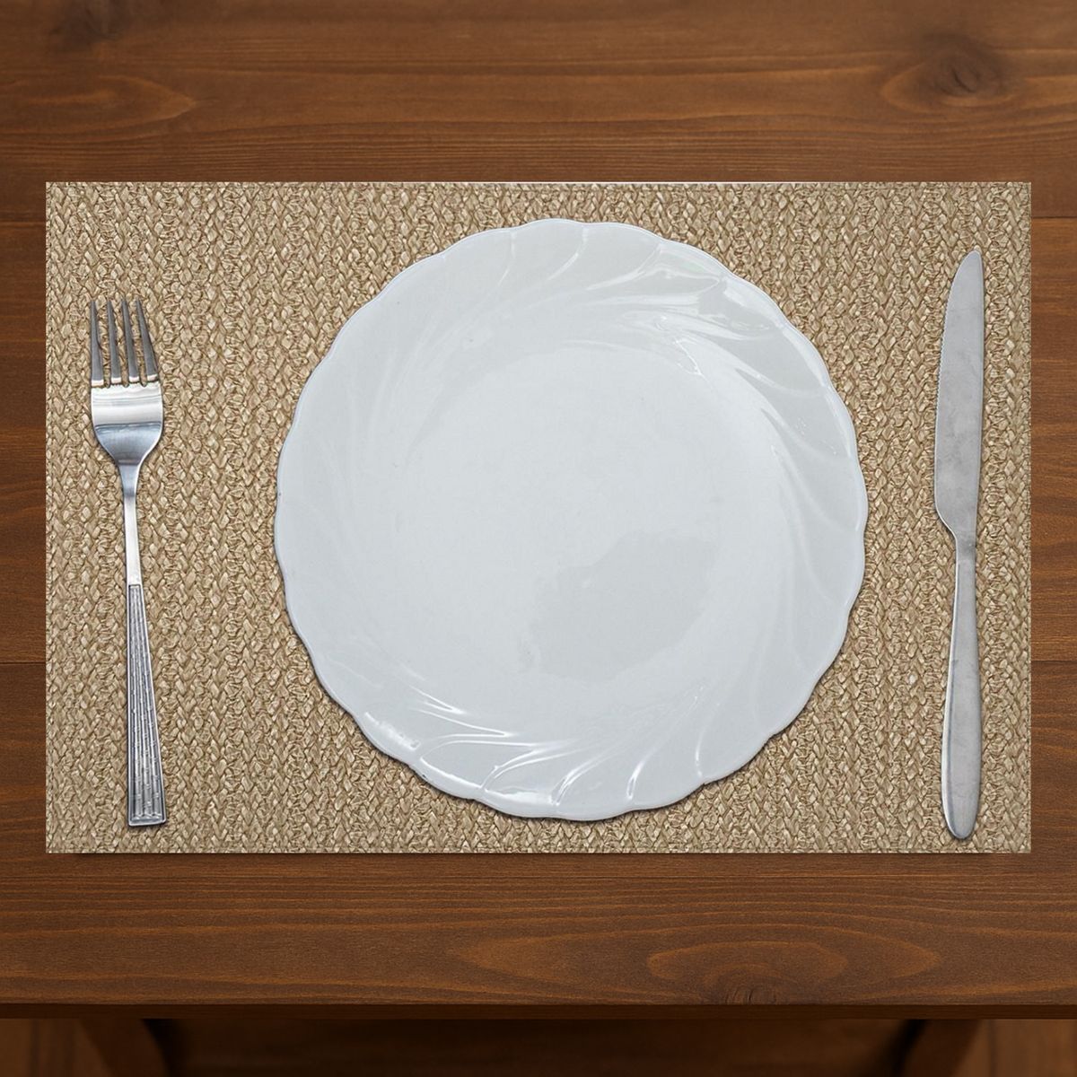 JUST HOME COLLECTION - Individual PVC/Cuero Beige 30x43cm