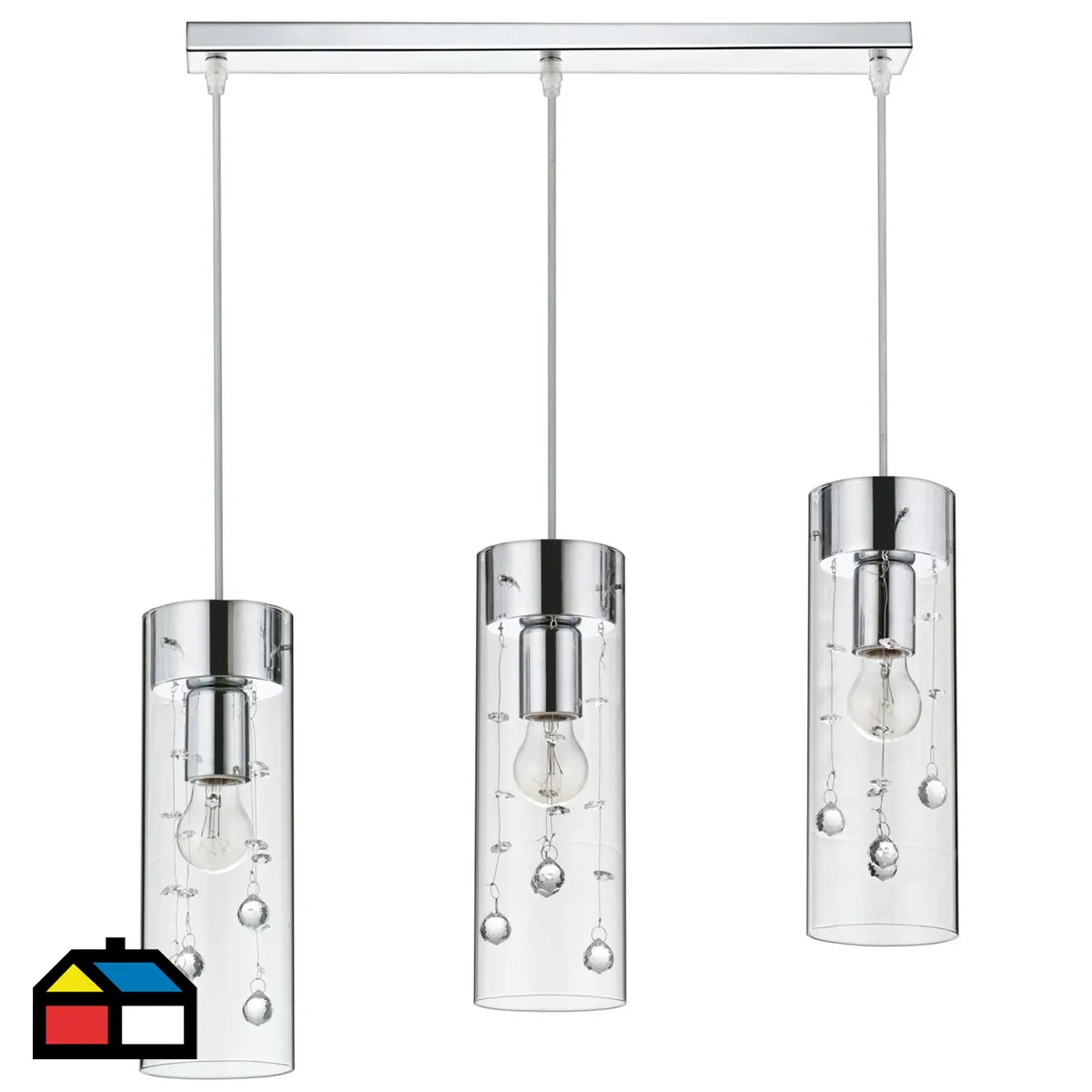 JUST HOME COLLECTION - Lámpara Colgante New Houston 3L E27