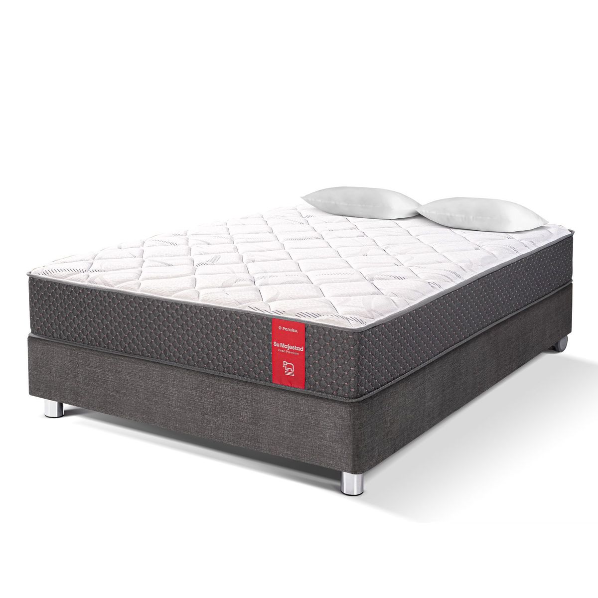 PARAISO - Cama Su Majestad 1.5 Plazas + Almohada + Protector