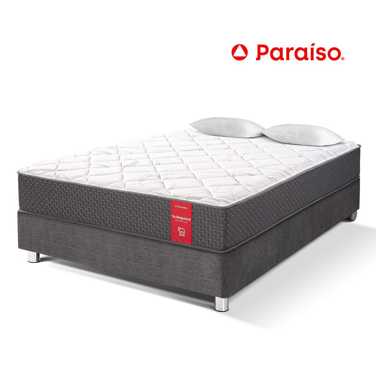PARAISO - Cama Su Majestad 1.5 Plazas + Almohada + Protector