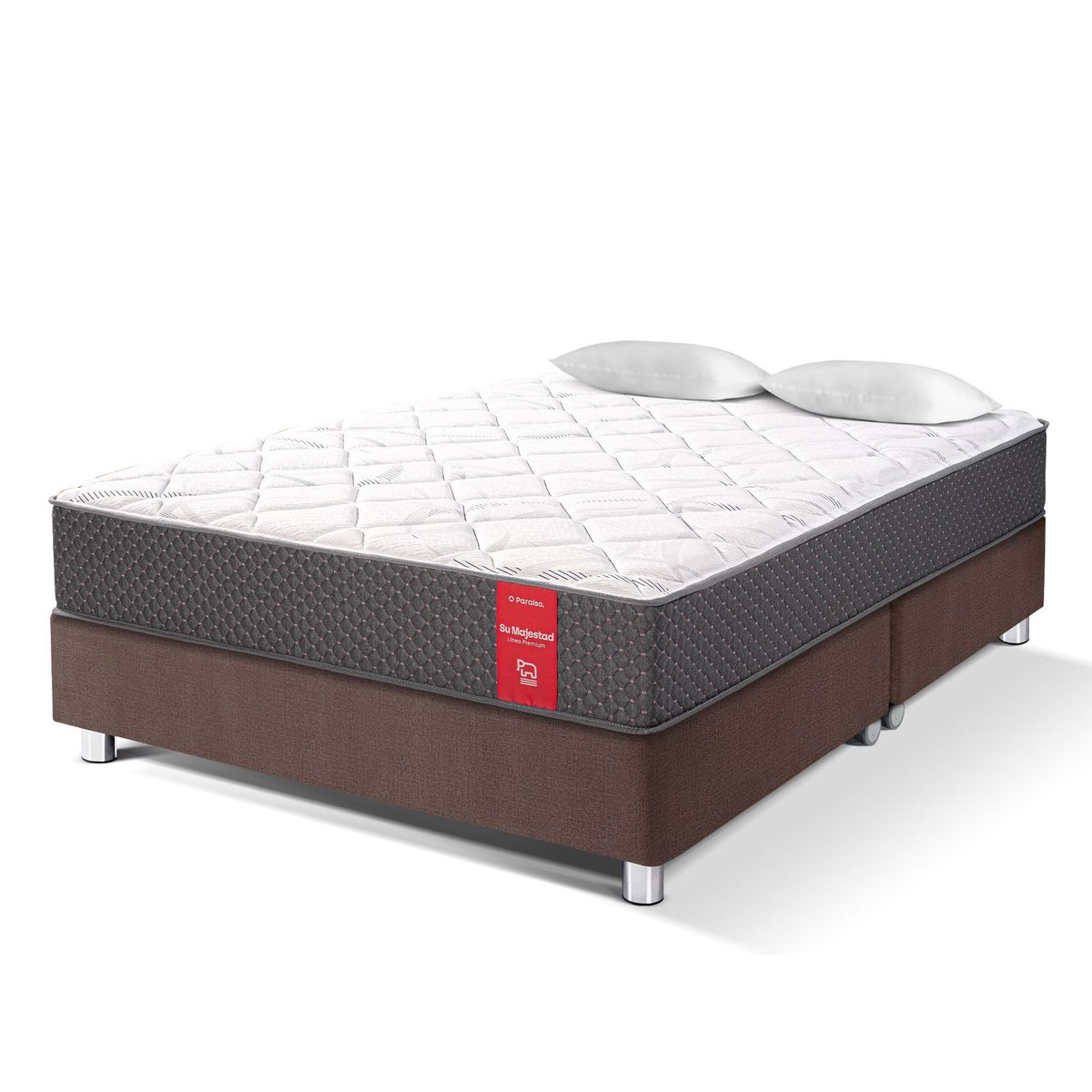 PARAISO - Cama Su Majestad Queen + 2 Almohadas + Protector