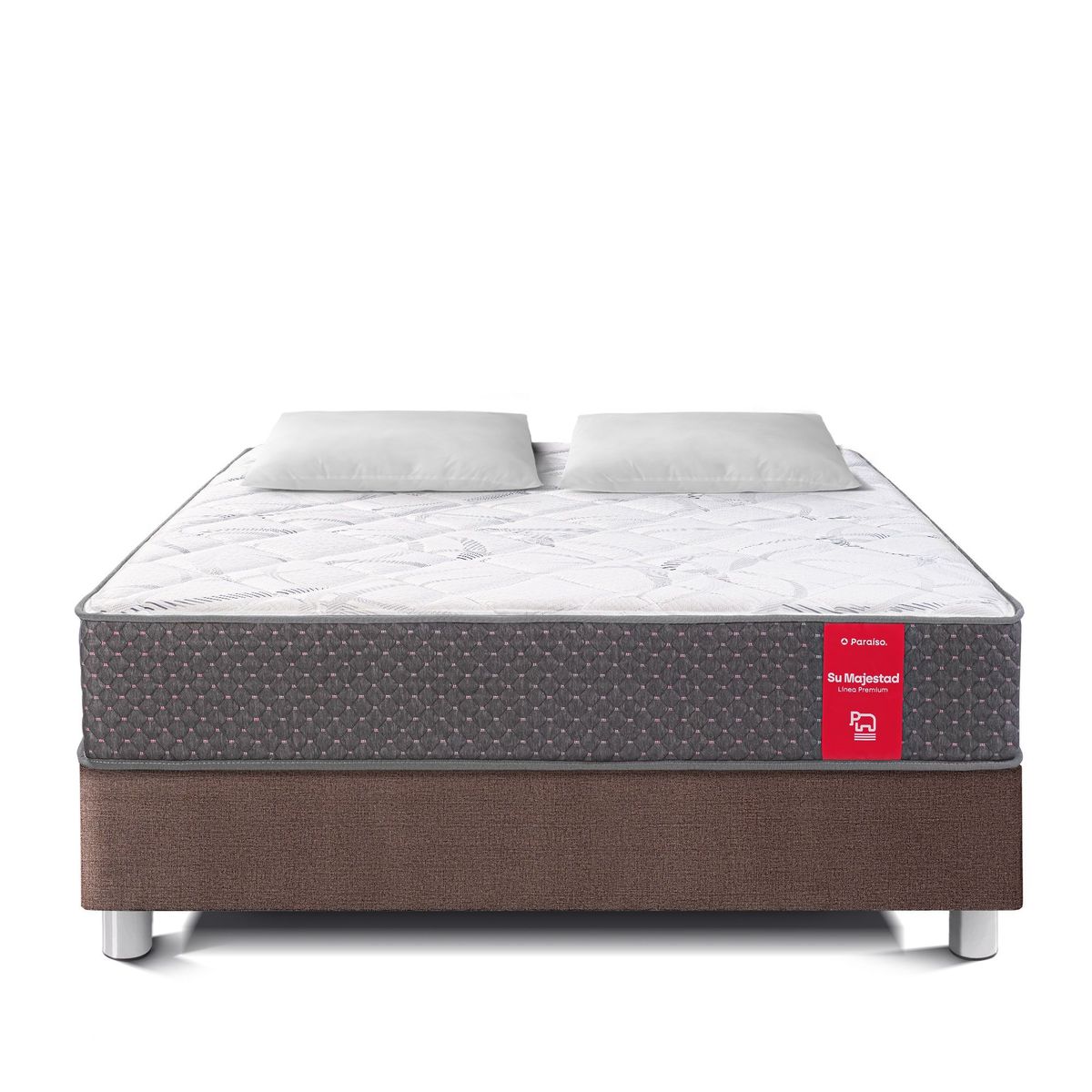 PARAISO - Cama Su Majestad Queen + 2 Almohadas + Protector