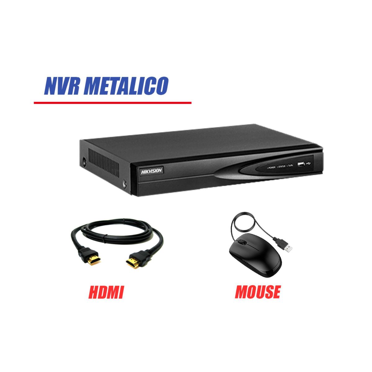 HIKVISION - Camara de Seguridad Ip Full HD 1080P Exterior Kit 6 Disco 2TB WD Purpura