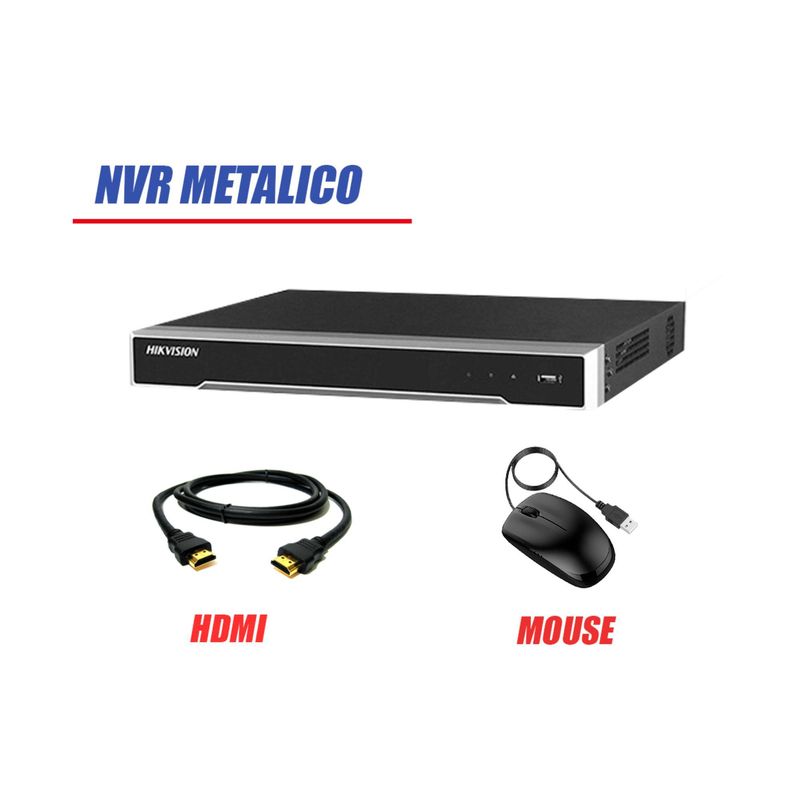 HIKVISION - cámara de Seguridad Ip Poe Full HD 1080P Exterior Kit 6 Disco 2TB WD Purpura