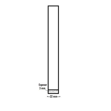 Tapacanto PVC Acacia Arena 22X3mm por Metro Lineal